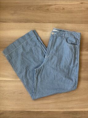 Habitual - Wide Leg Pinstripe Lightweight Pants